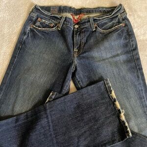 LUCKY Brand Dark Blue Straight Jeans, size 6/28. Slight stretch